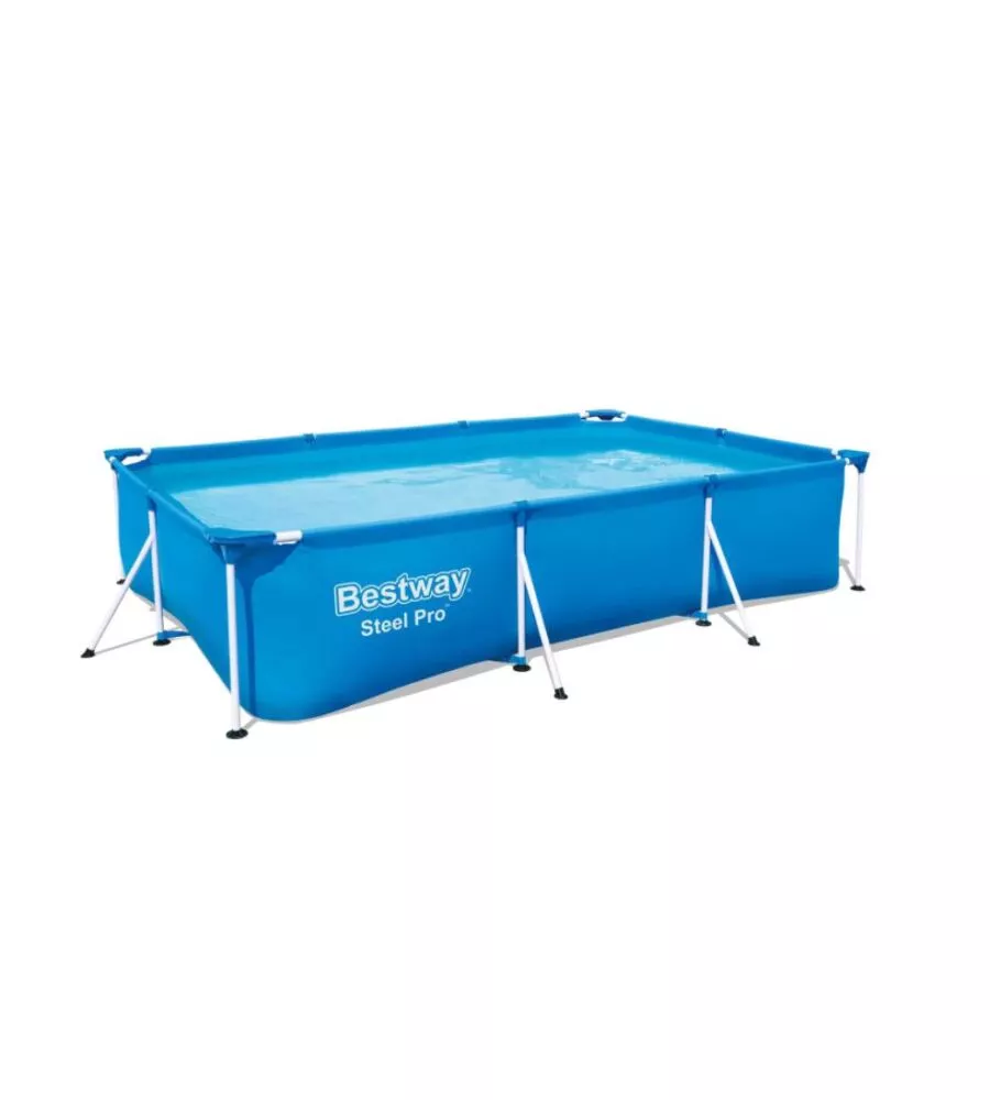 Piscina fuori terra rettangolare bestway "splash frame" con struttura in metallo 300x201x66 cm - cod. 56404